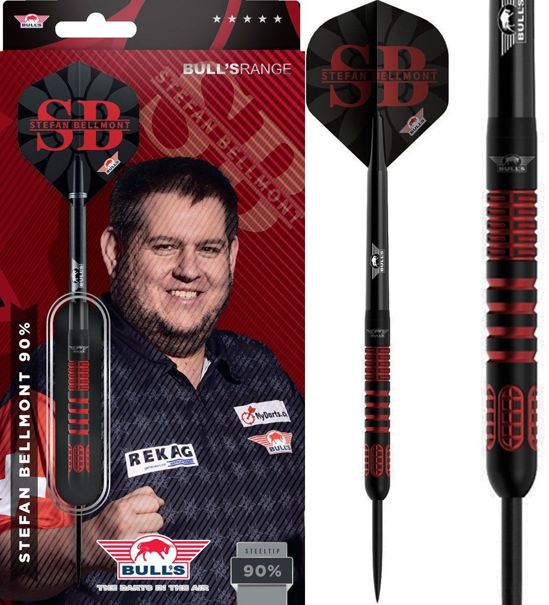 Bull´s Stefan Bellmont 90% Steeldarts 19/21/23 Gram Steeldarts