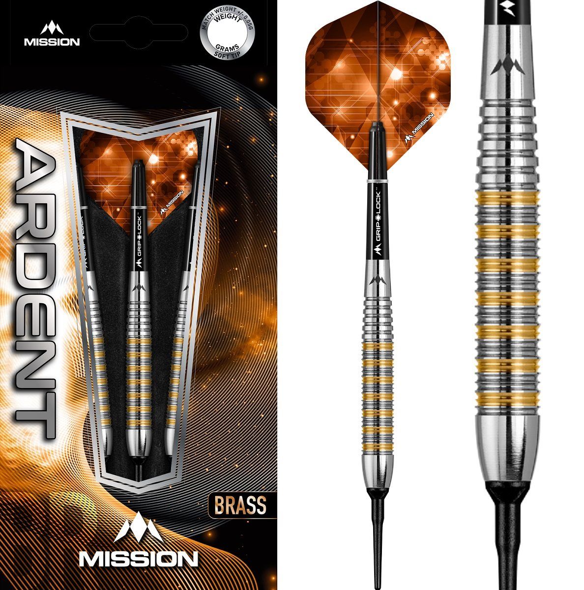 Mission Ardent M2 Brass Softdarts 18 Gramm Softdarts