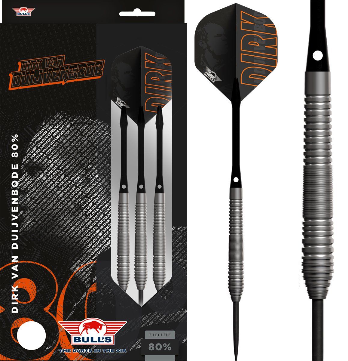 Bull's Kim Huybrechts 80% Steeldarts 23/25 Gram Steeldarts