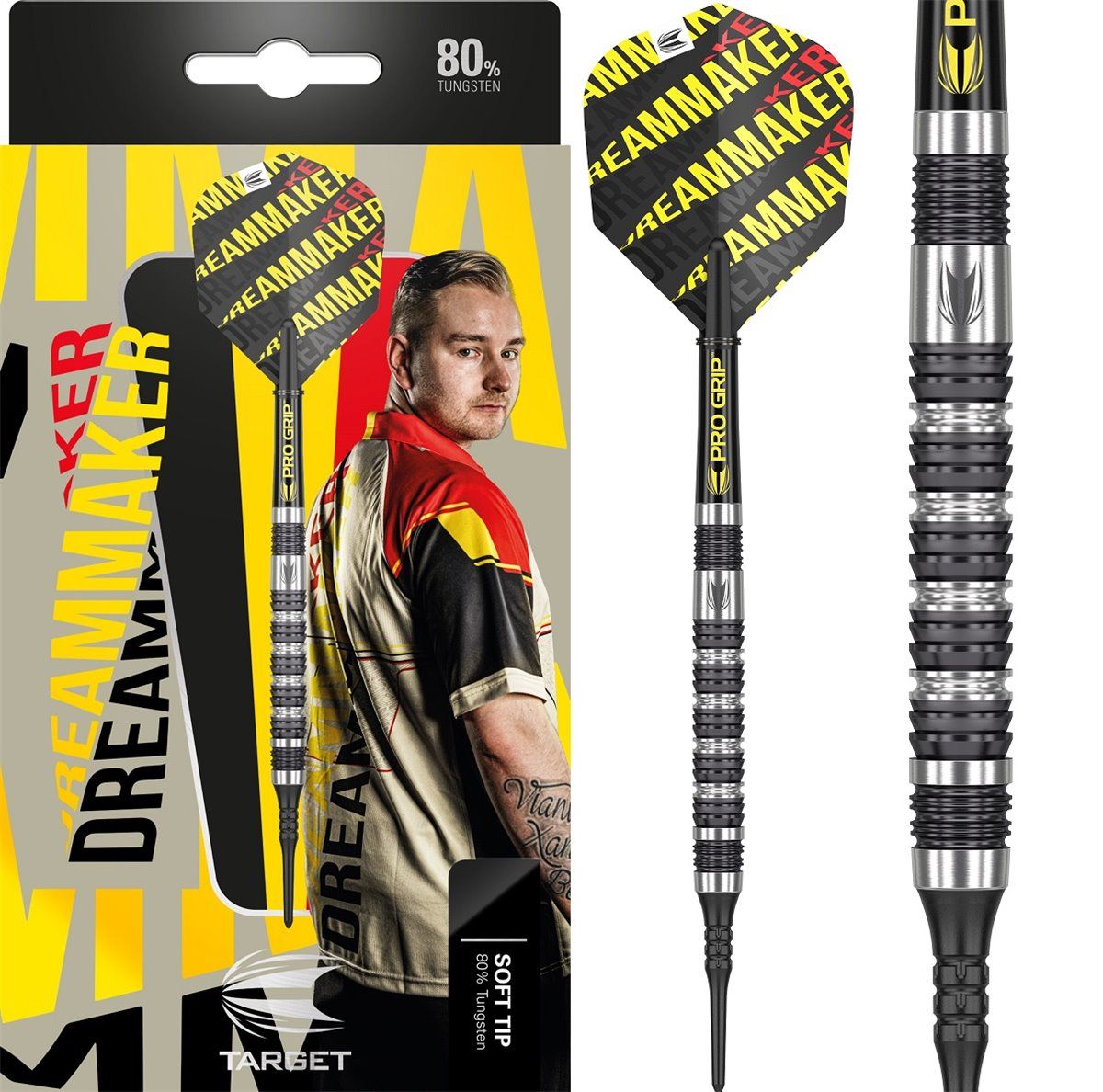 Target Dimitri Van den Bergh 80% Softdarts 18/20 Gram Softdarts