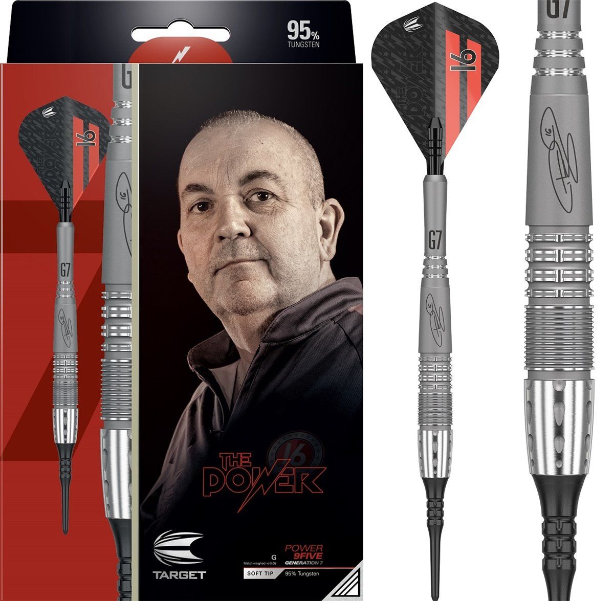 Target Phil "the Power" Taylor 9FIVE G7 2020 softdarts 18/20 gram Softdarts