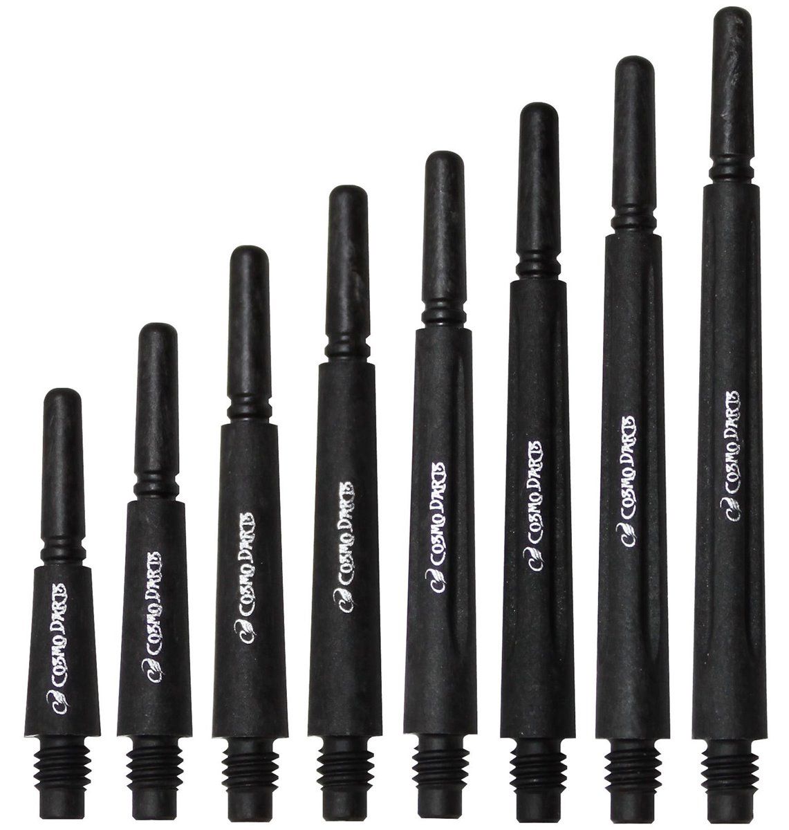 Cosmo Darts Carbon Fit Shafts Locked Black Shafts
