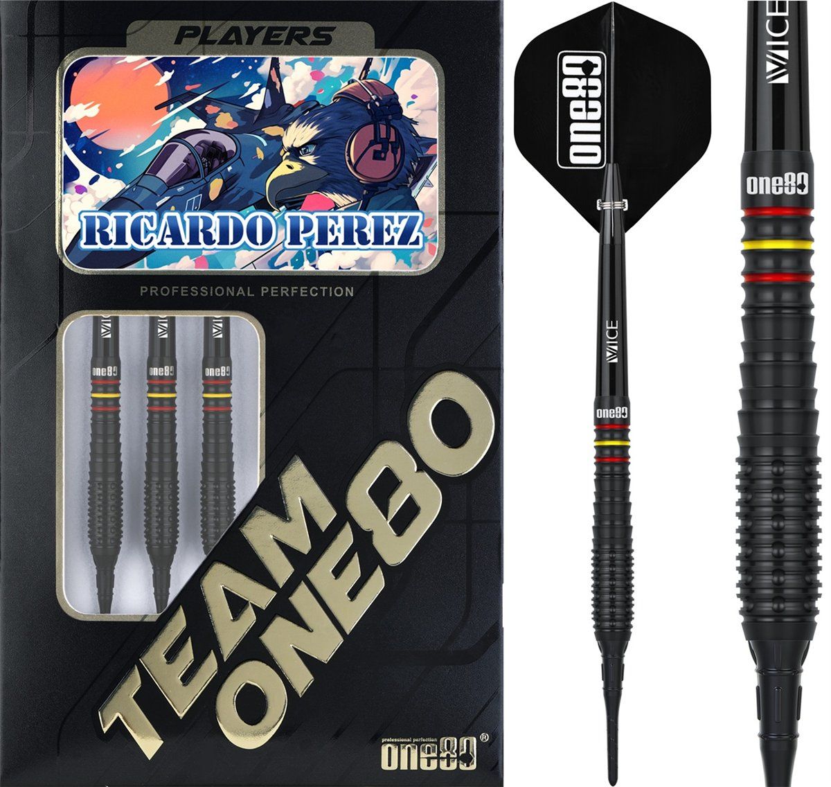 ONE80 Ricardo Perez V2 90% Softdarts 18 Gramm Softdarts