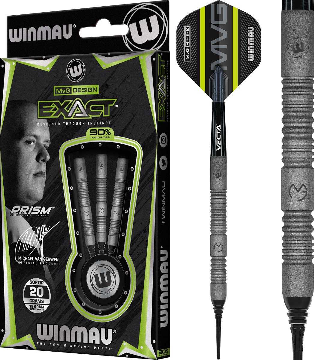 Winmau Michael van Gerwen MvG Exact Soft Darts 20/23,5 Gramm Softdarts