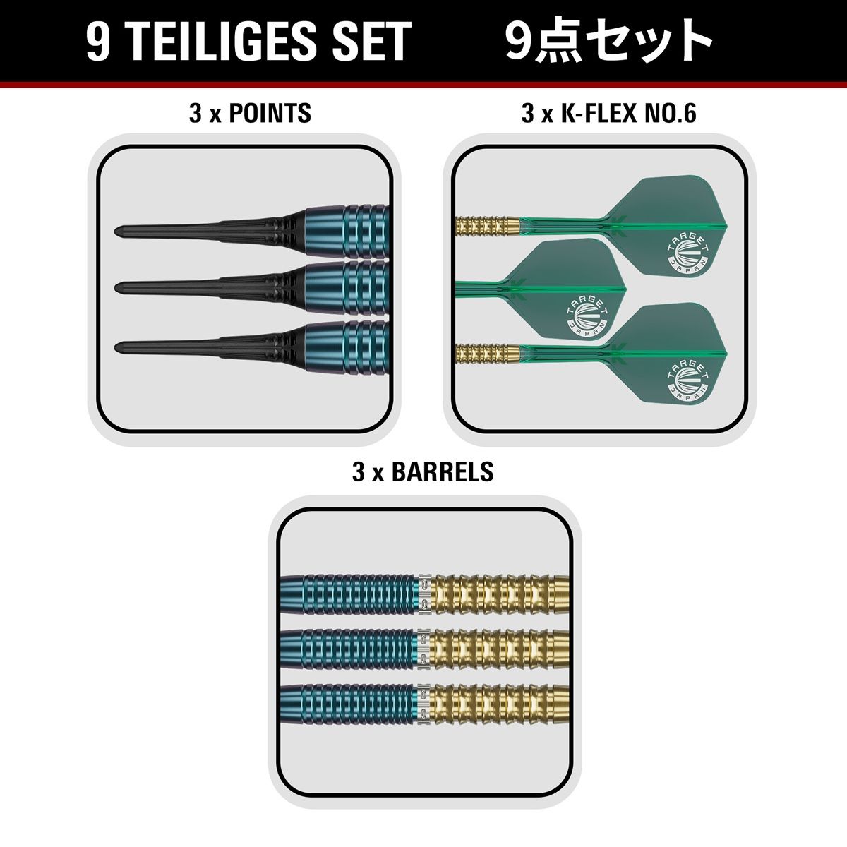 Target Zenith G2.5 Tung Suk 90% 2BA Softdarts 20 Gramm Softdarts