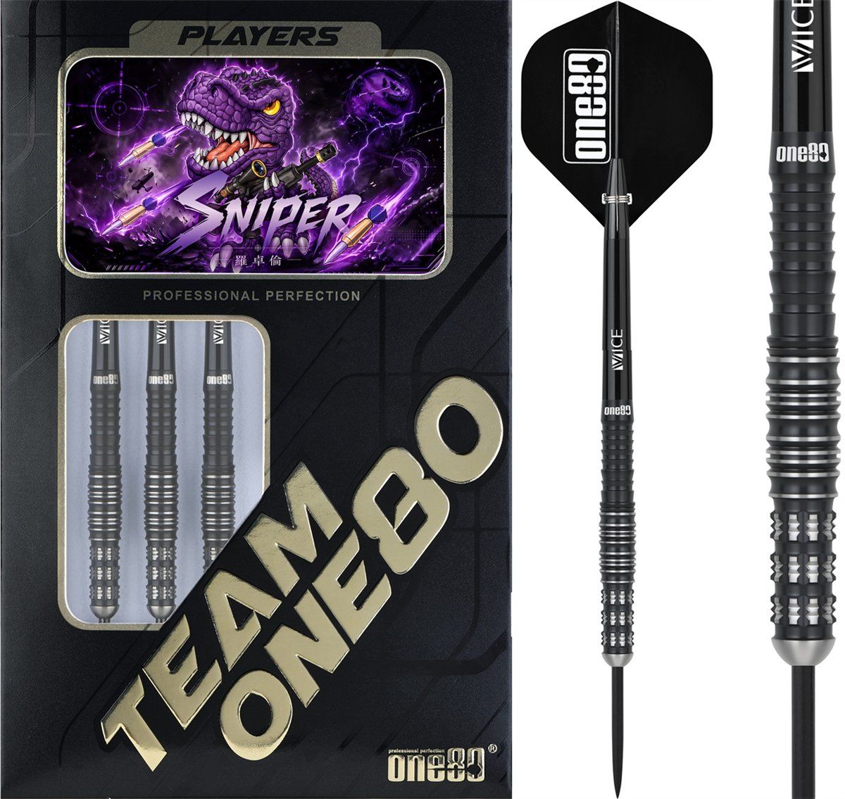 ONE80 Luo Zhuolun Sniper 90% Steeldarts 22 Gramm Steeldarts