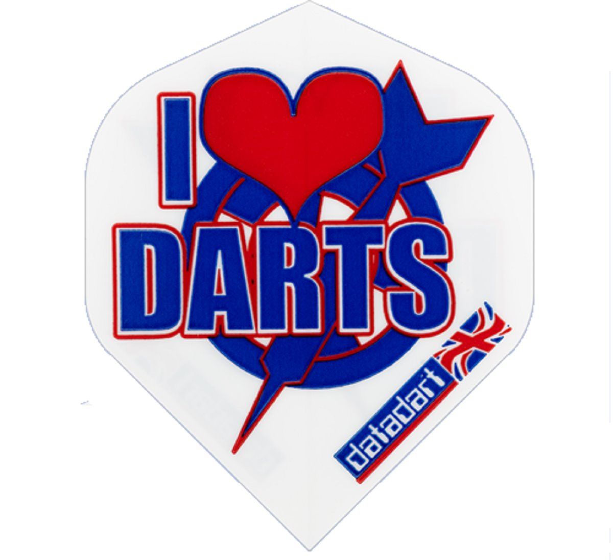 Datadart Dart Flights "I Love Darts" Standard Flights