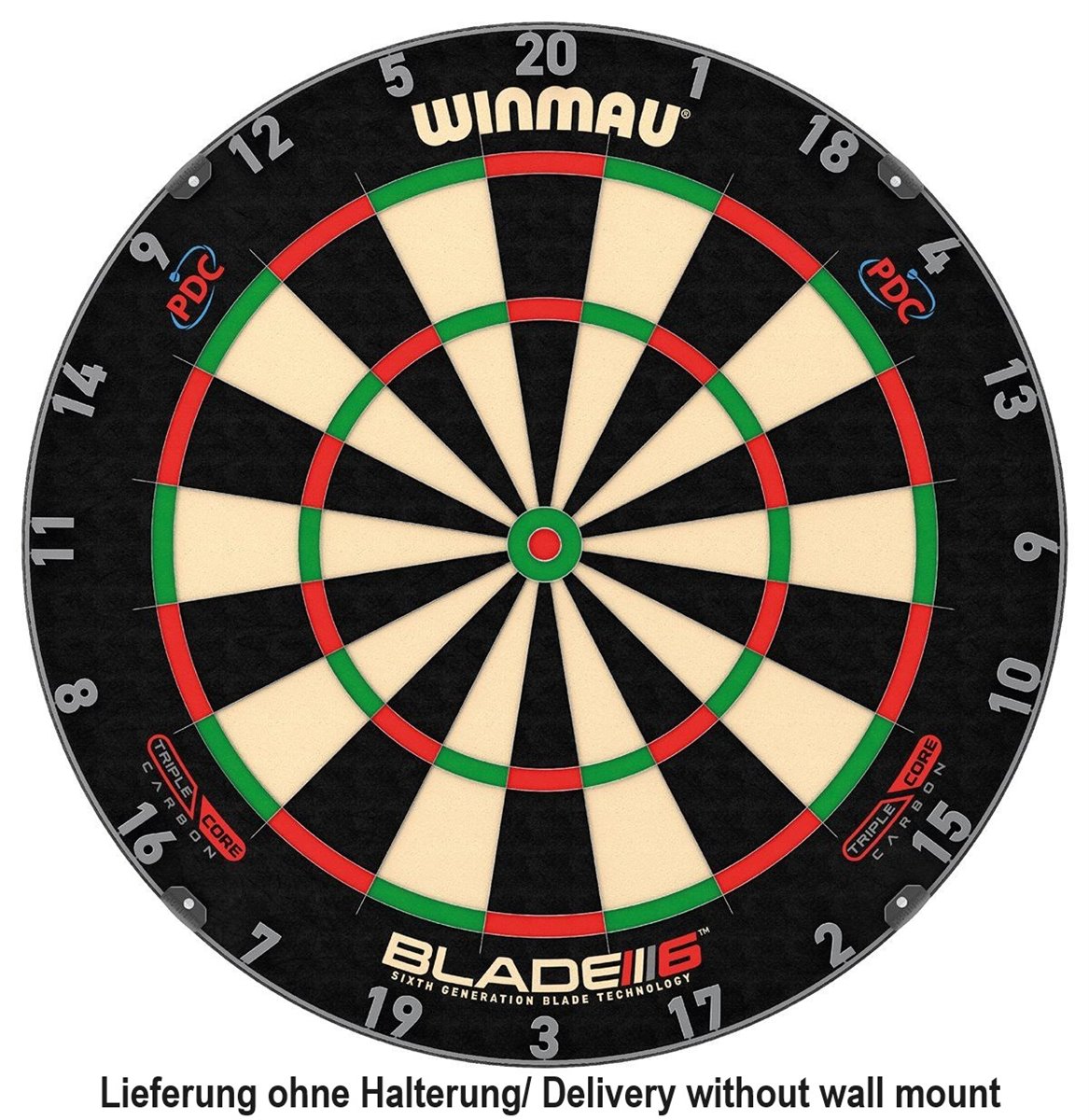 B-Ware WINMAU Dartboard Blade 6 Triple Core ohne Wandhalterung Bristle Board