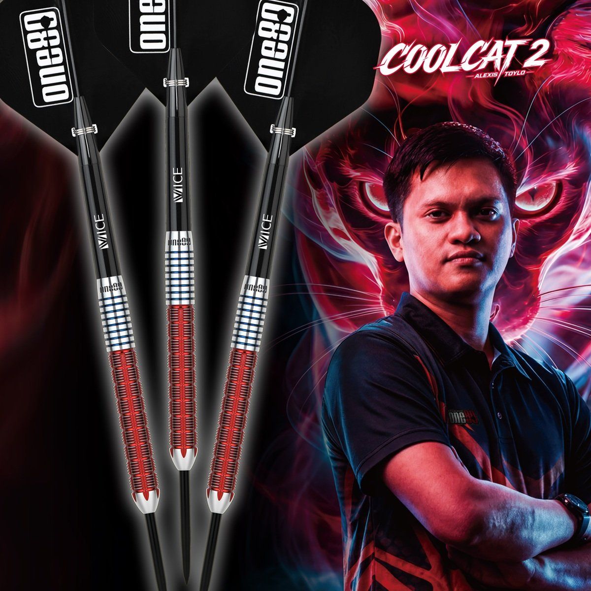 ONE80 Alexis Toylo Signature V2 90% Steeldarts 23/24 Gramm Steeldarts