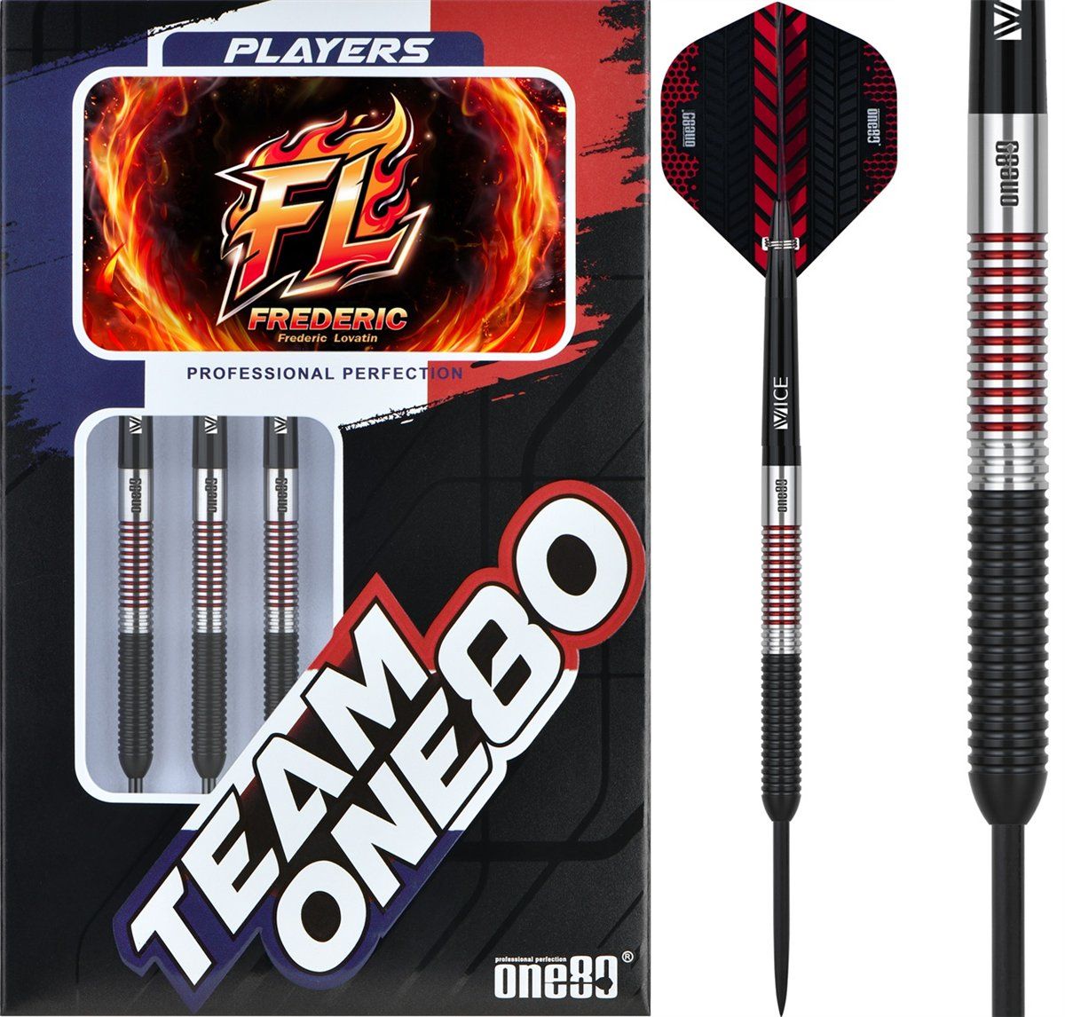 ONE80 Frederic Lovatin 90% Steeldarts 18 Gramm Steeldarts