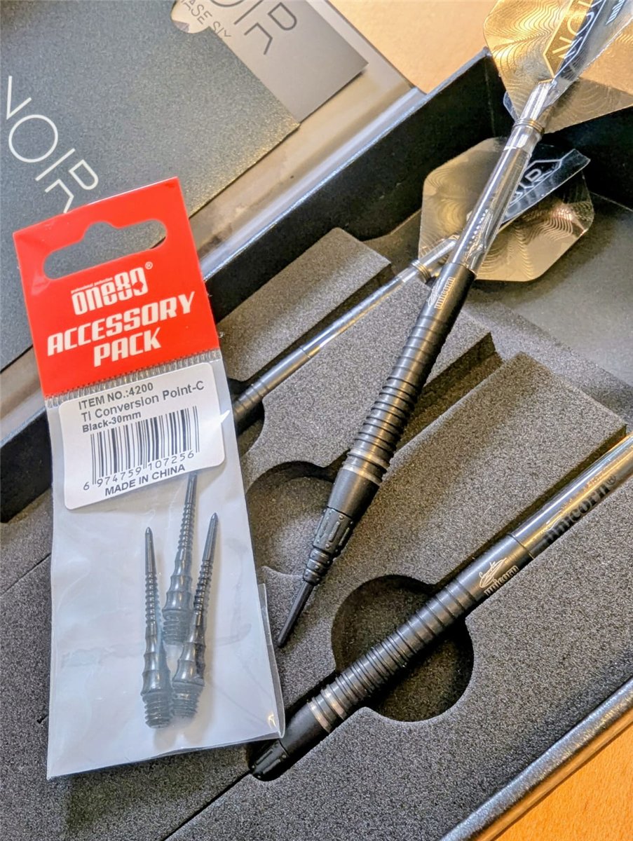 B-Ware - Unicorn Gary Anderson Noir Phase 6 G6 80% Softdarts 20 Gramm + Conversion Points Softdarts