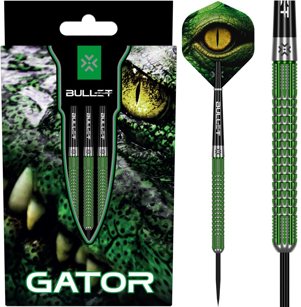 Bullet Gator 90% Steeldarts 22/23/24 Gram Steeldarts