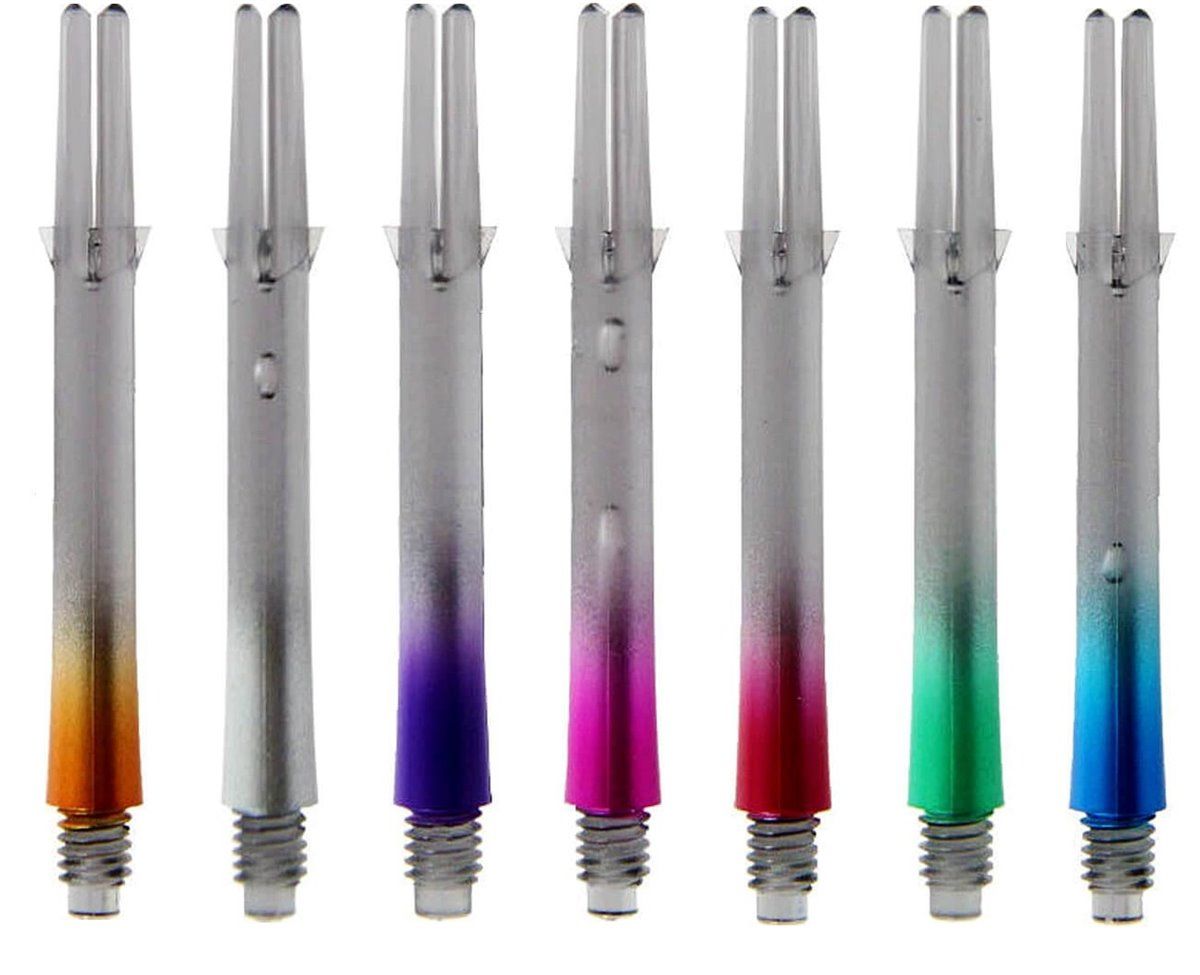 L-Style Locked Straight Dart Stems Two Tone Black Shafts