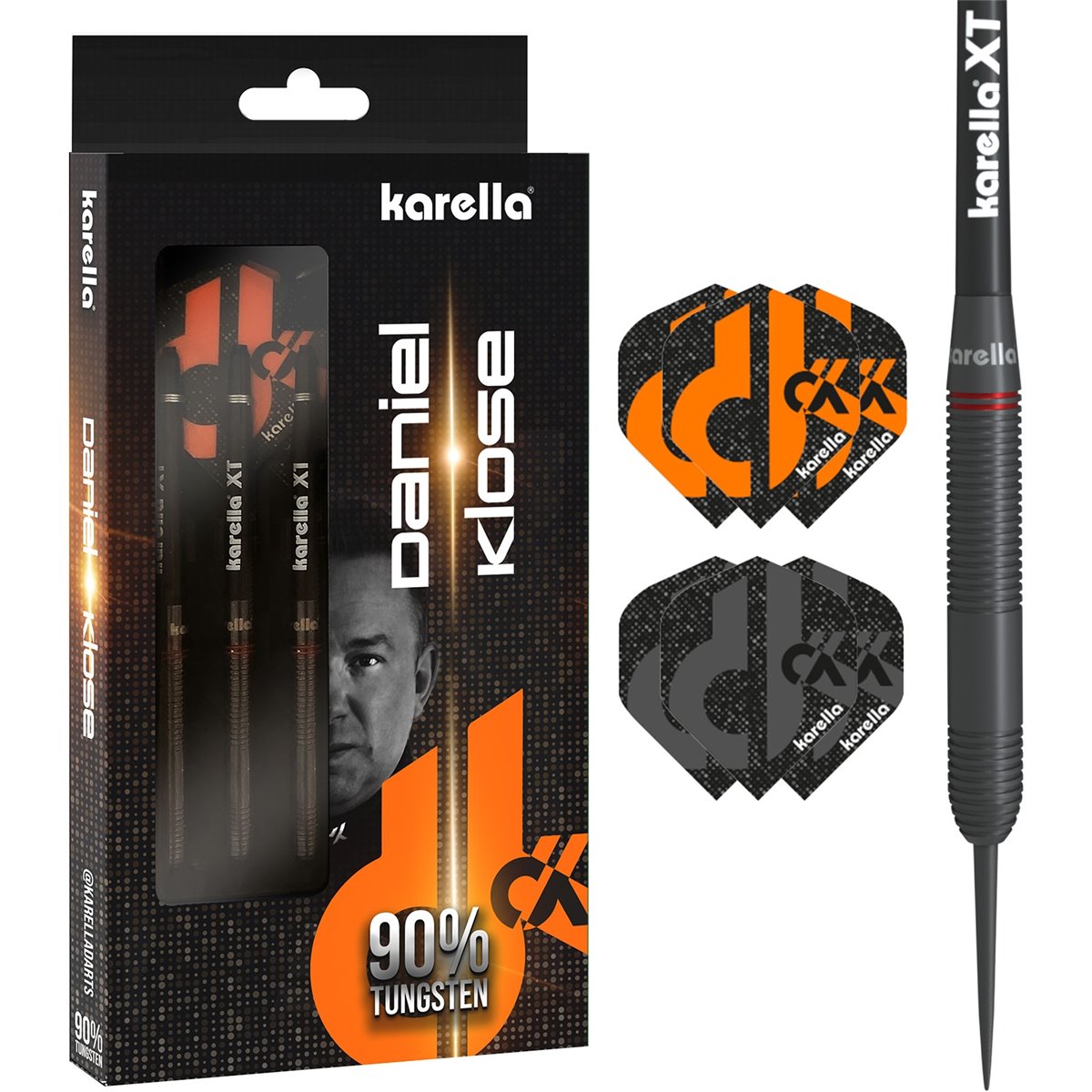 Karella Daniel Klose 90% Steeldarts 20/22/24 Gramm Steeldarts