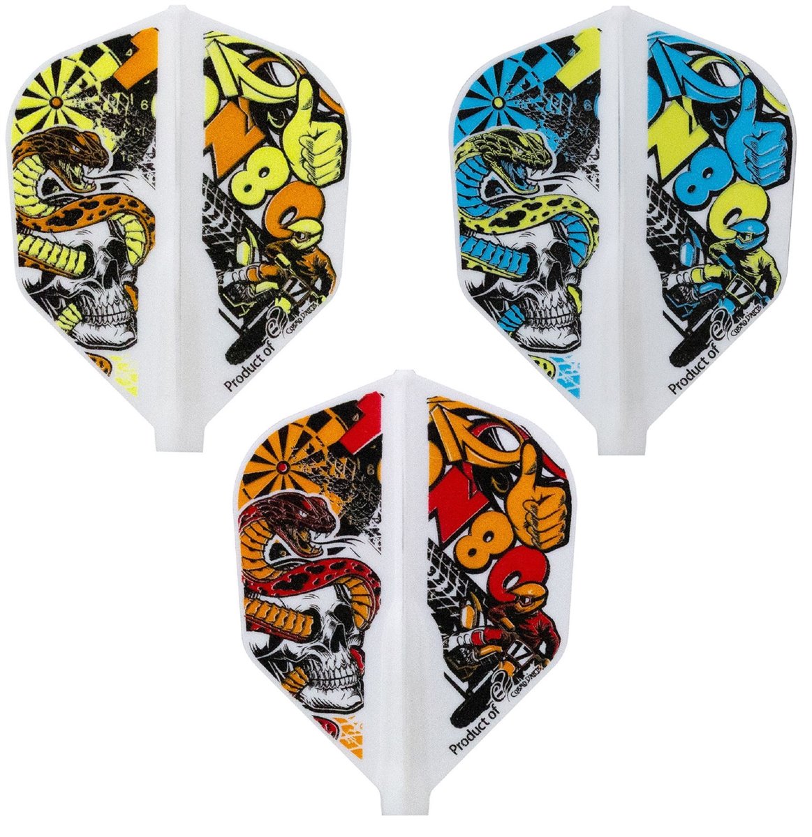 Cosmo Darts Fit Flights Air Pupo Teng Lieh 3 Shape Flights CPULI062211