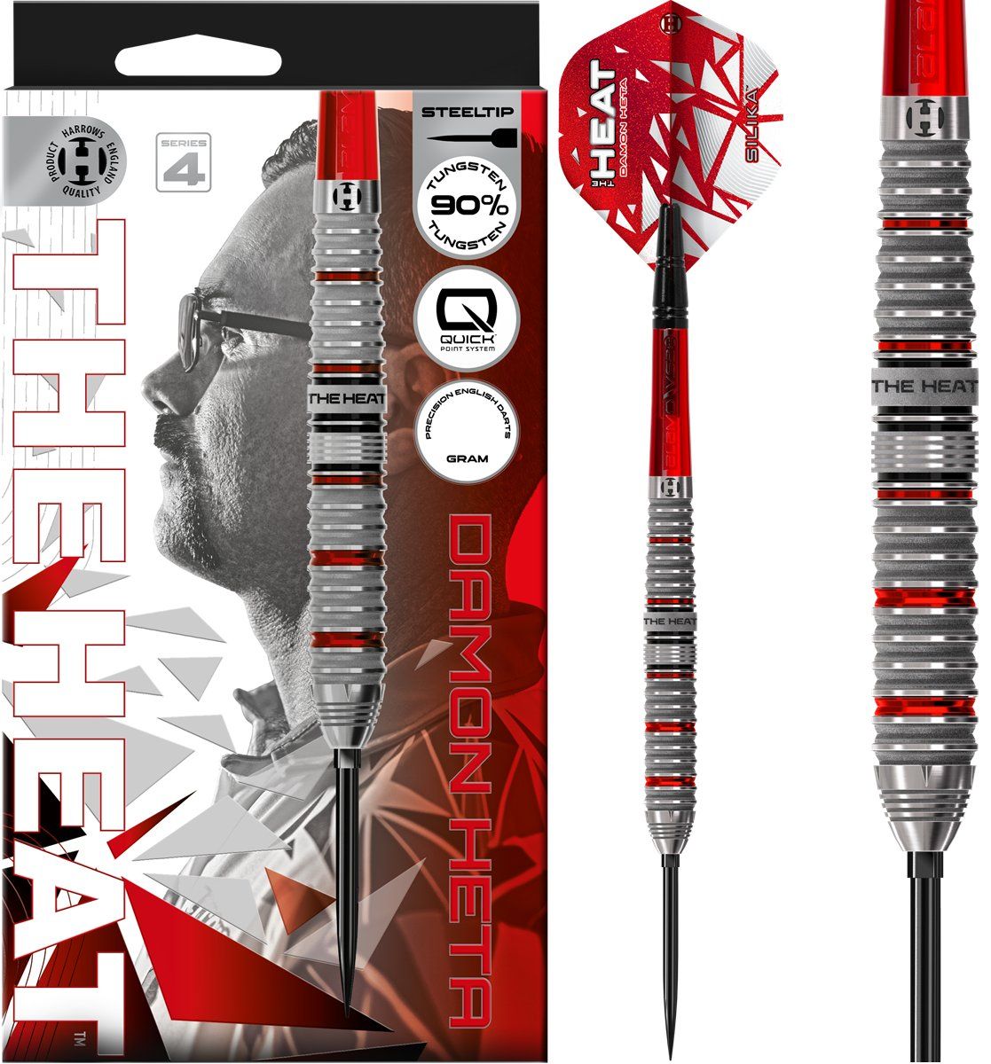 Harrows Damon Heta G4 90% Steeldarts 21/23/24/25 Gram Steeldarts