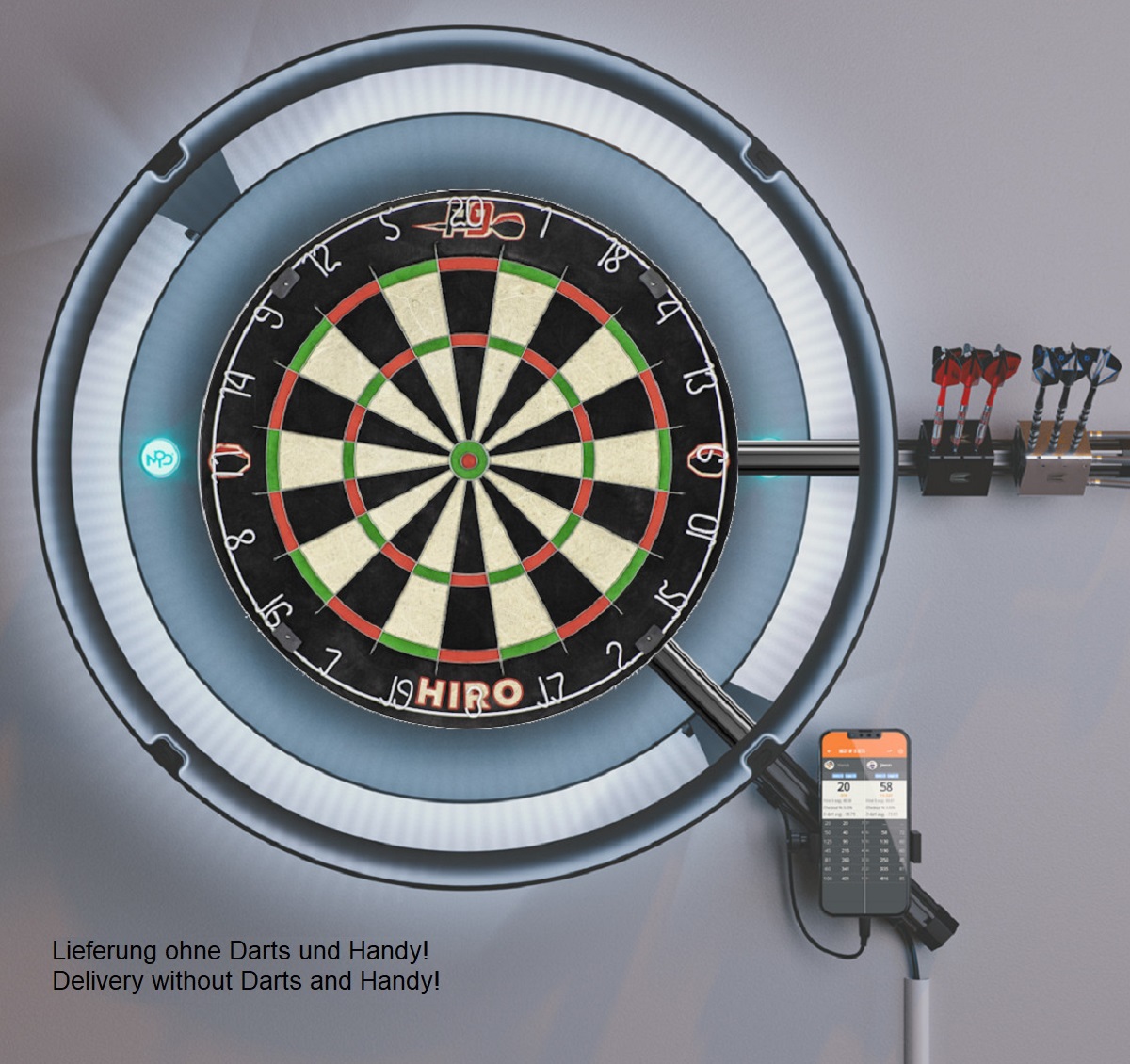 TW24 Dartset Dartscheibe inkl. 12 Dartpfeile Dartmatte Surround Komplettset  Dartteppich Dart Set Steeldarts Dartspiel : : Sport & Freizeit