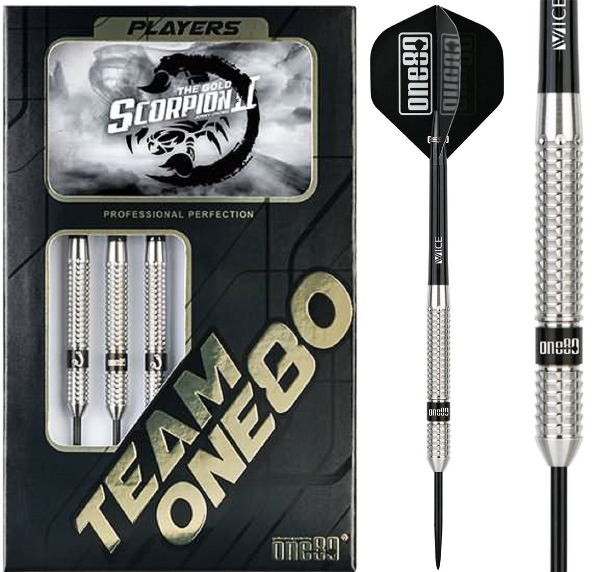 One80 The Gold Scorpion 2 Jonny Chong Signature Steeldarts 23 Gramm Steeldarts ON9129