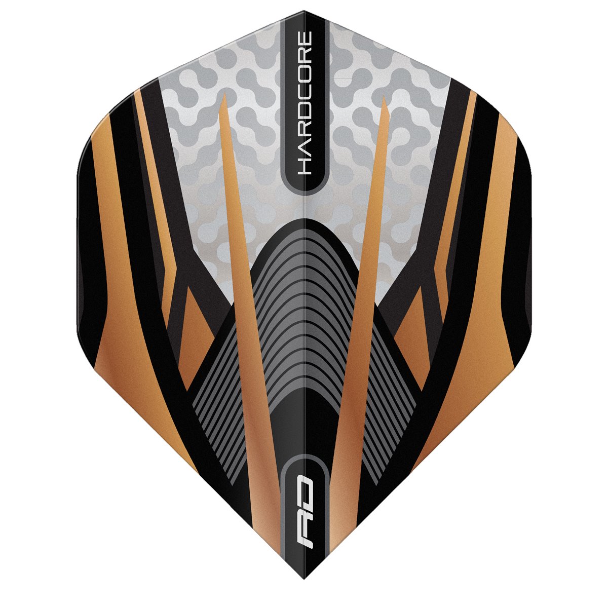 Reddragon Dartflight Hardcore Premium Gold, Black & White Standard Flights