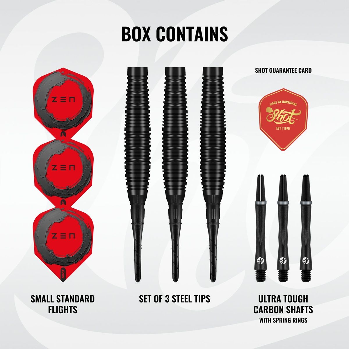 Shot! Zen Bomber 90% Tungsten Softdarts 20 Gramm Softdarts