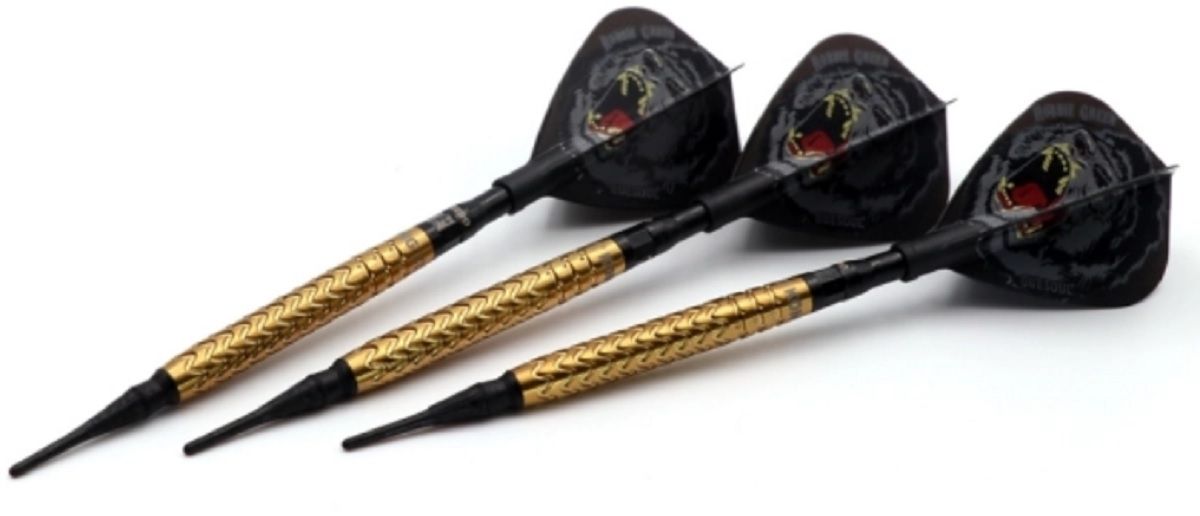 Cuesoul KONG Robbie Green Gold + TERO Flights Softdarts 20 Gram Softdarts