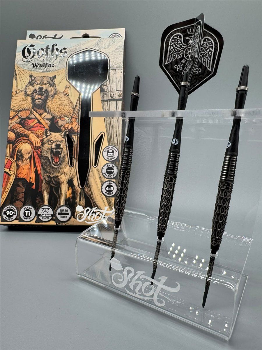 Shot! Goths Wulfaz TP 90% Steeldart 23/24/25 Gramm Steeldarts