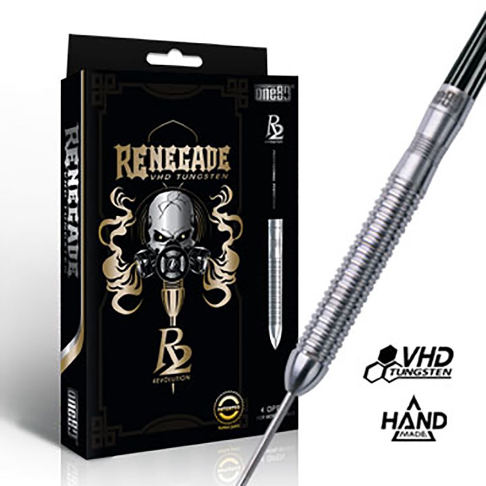 R2 Renegade Re-Flex Points 1,5 mm Steeldart 26 Gramm ONE80 Steeldarts
