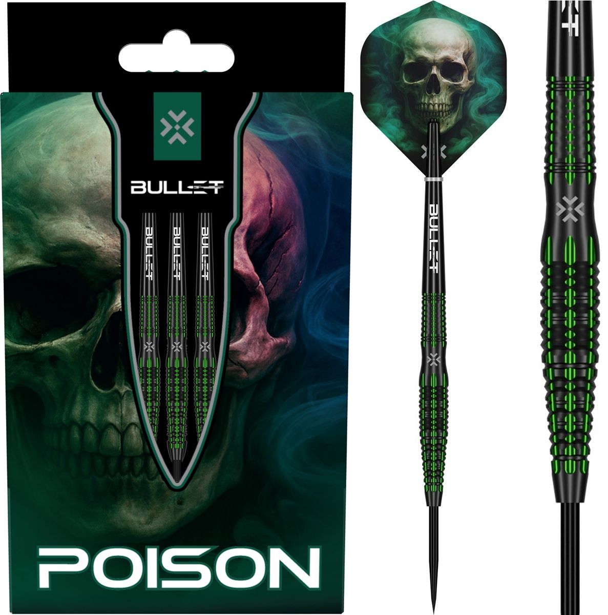 Bullet Poison 90% Steeldarts 22/24/26 Gram Steeldarts