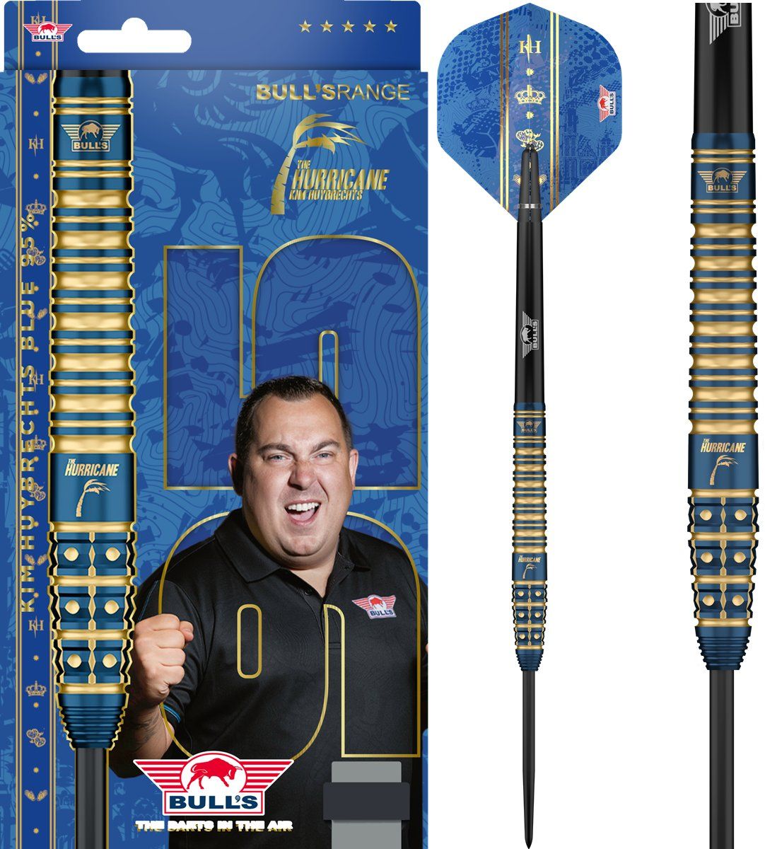 Bull´s Kim Huybrechts Blue 95% Steeldarts 22/24 Gram Steeldarts