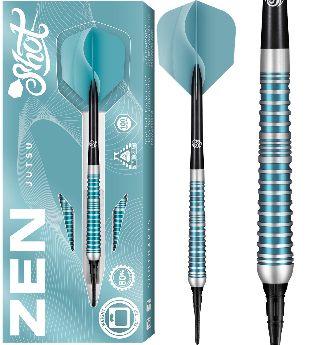 SHOT! Zen Jutsu 2.0 80% Softdarts 18/20 Gramm Softdarts