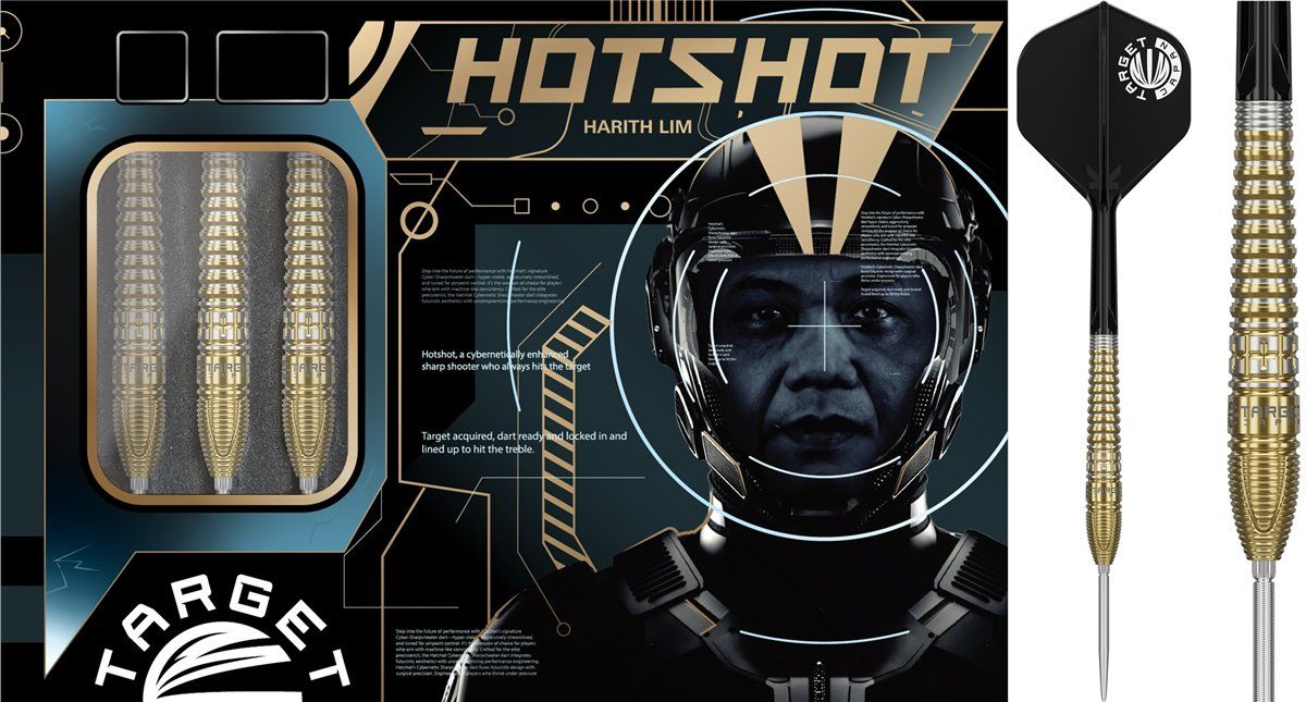 Target Prime Series HOT SHOT Gen 3 Swiss Point 90% Steeldarts 23/25 Gramm Steeldarts