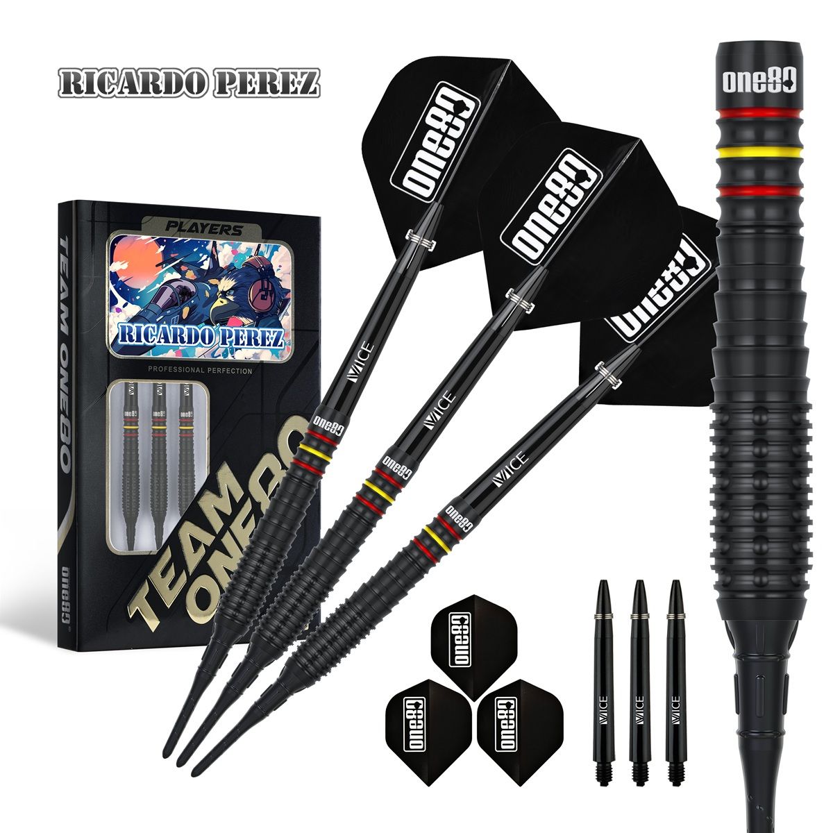 ONE80 Ricardo Perez V2 90% Softdarts 18 Gramm Softdarts
