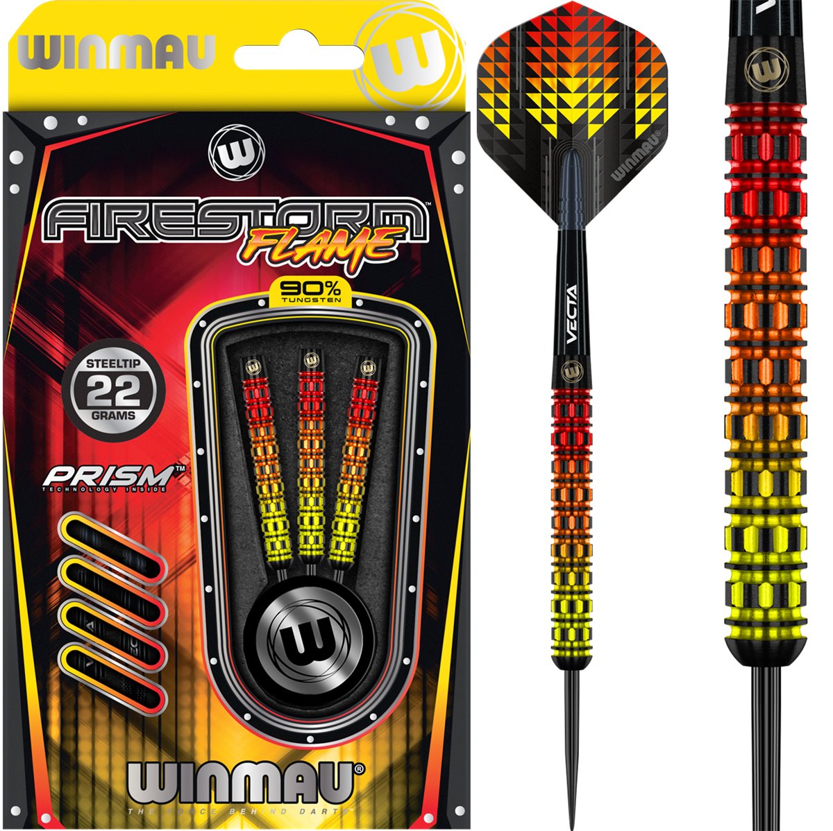 Winmau Firestorm Flame Steeldarts 22/24/26 Gramm Steeldarts