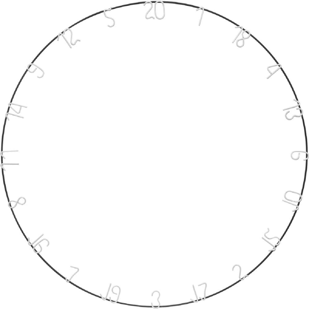 Dartfieber Board Zahlenring Schwarzer Ring/ Weiße Zahlen Zubehör Dartscheibe Dartfieber Board Zahlenring Schwarzer Ring/ Weiße Zahlen Zubehör Dartscheibe