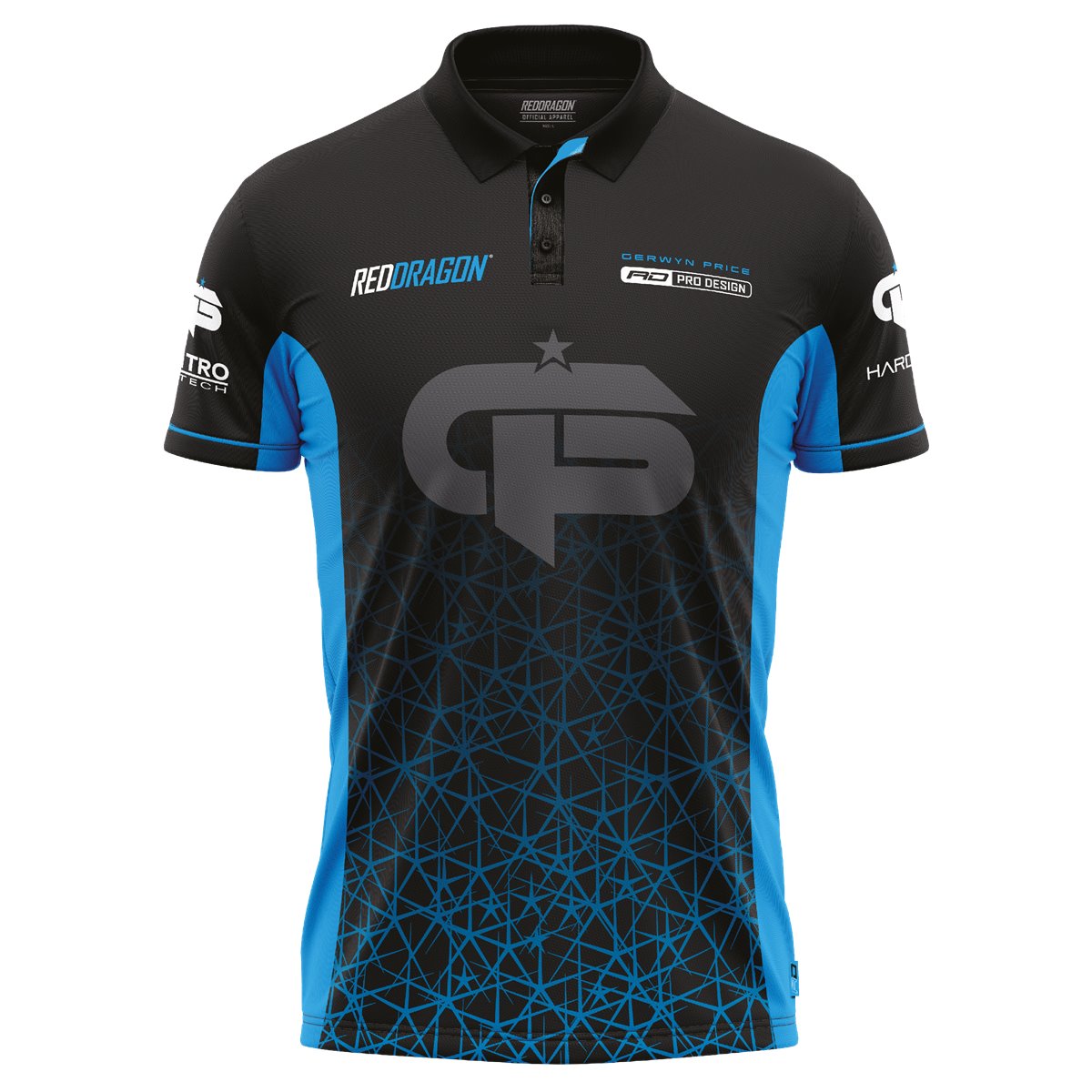 B-Ware Beschädigt Reddragon Gerwyn Price Iceman Tour Polo Dart Shirt XL Shirts