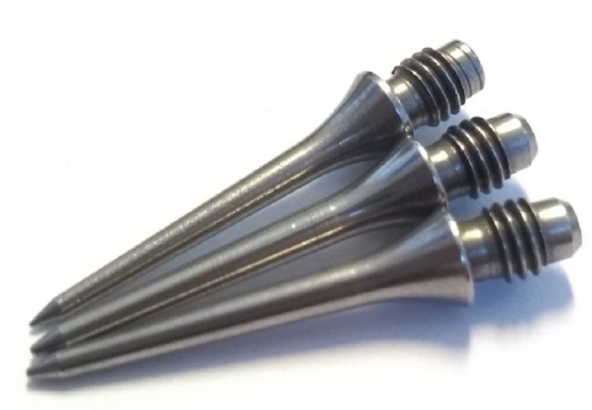 P9 Darts Conversion Points Silber 26 mm Schraubspitzen 2BA