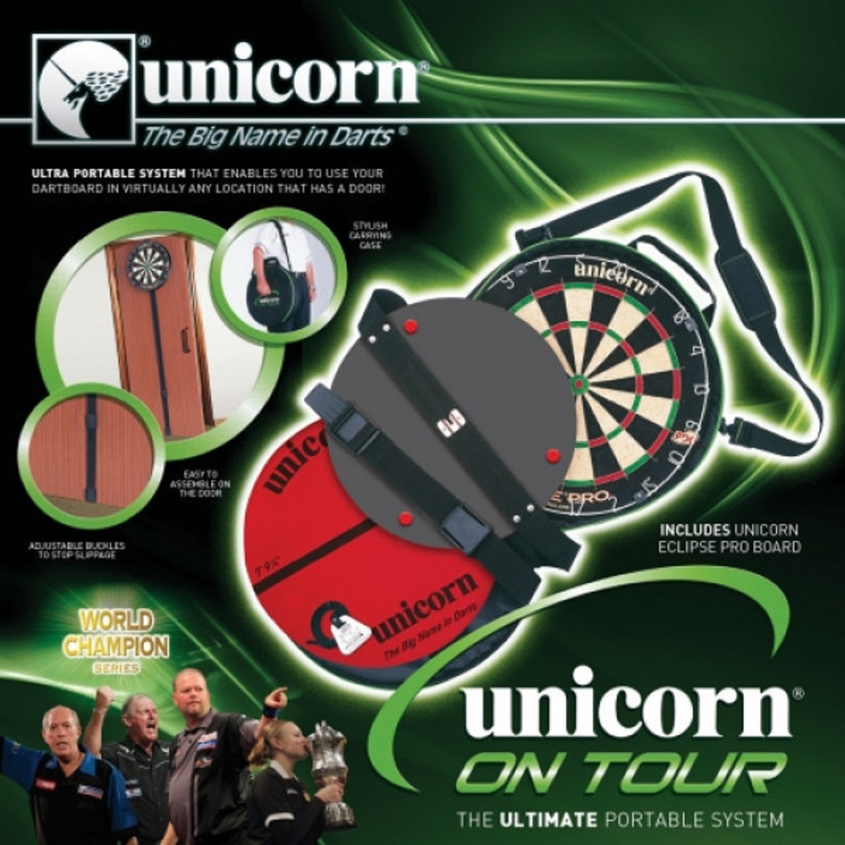 Unicorn On-Tour Board Set ohne Dartscheibe Board Zubehör Unicorn On-Tour Board Set ohne Dartscheibe Board Zubehör