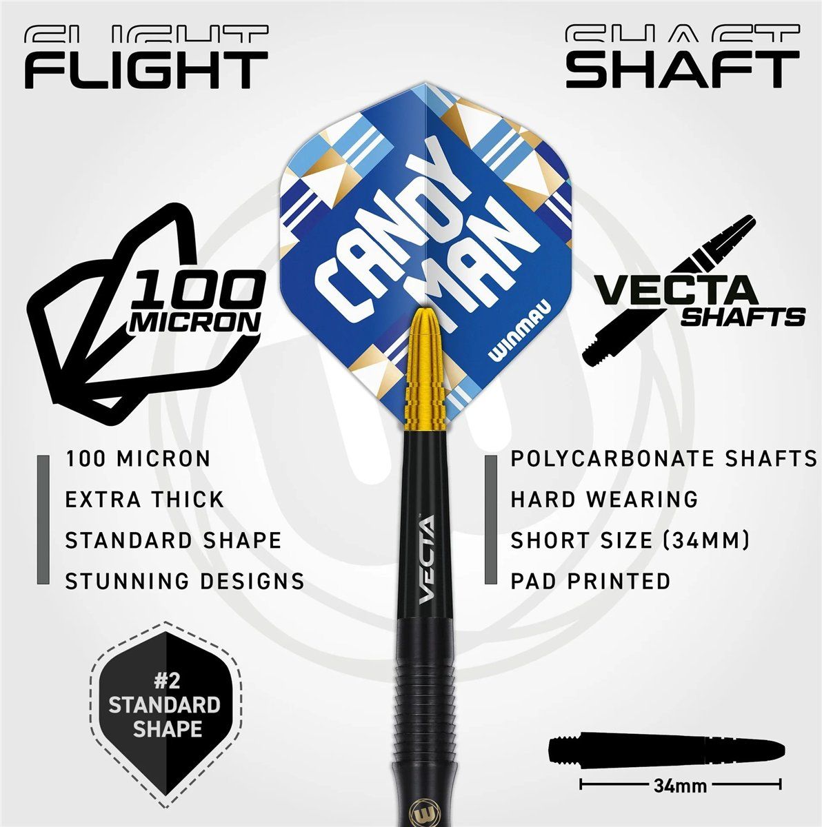 Winmau Rashad Sweeting 90% Steeldarts 24 Gramm Steeldarts