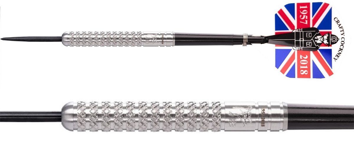 Eric Bristow Crafty Cockney Silver Knurled Steeldarts 26 Gram Steeldarts