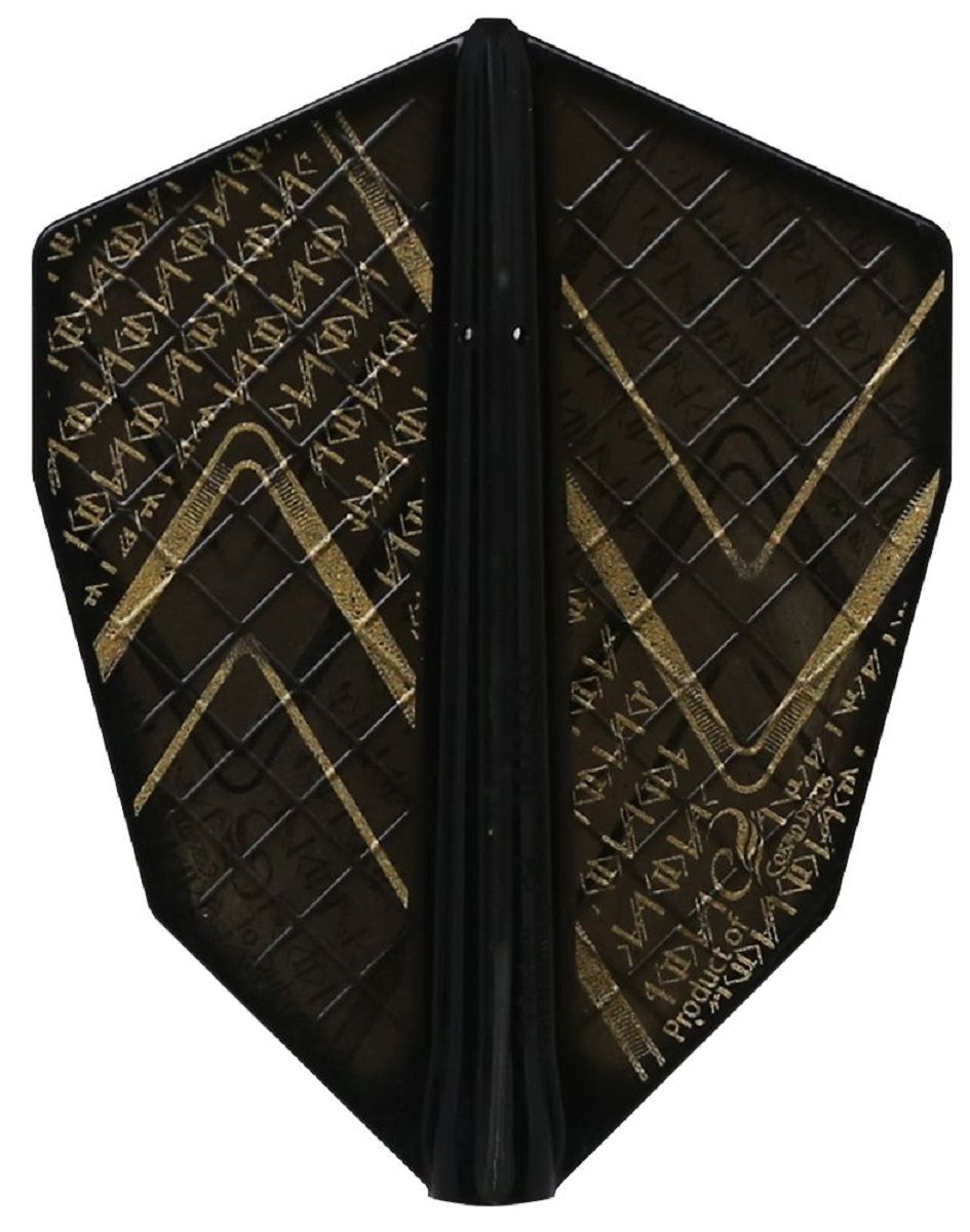 Cosmo Darts Fit Flights Pro Andrew Gilding Goldfinger Schwarz S-4 Flights