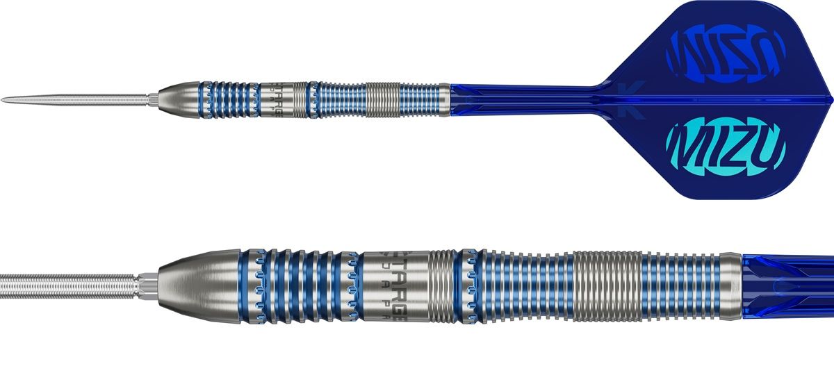 NUR Barrel und K-Flex - Target Mizu Series 02 90% Swiss Points Steeldarts 23 Gramm Steeldarts