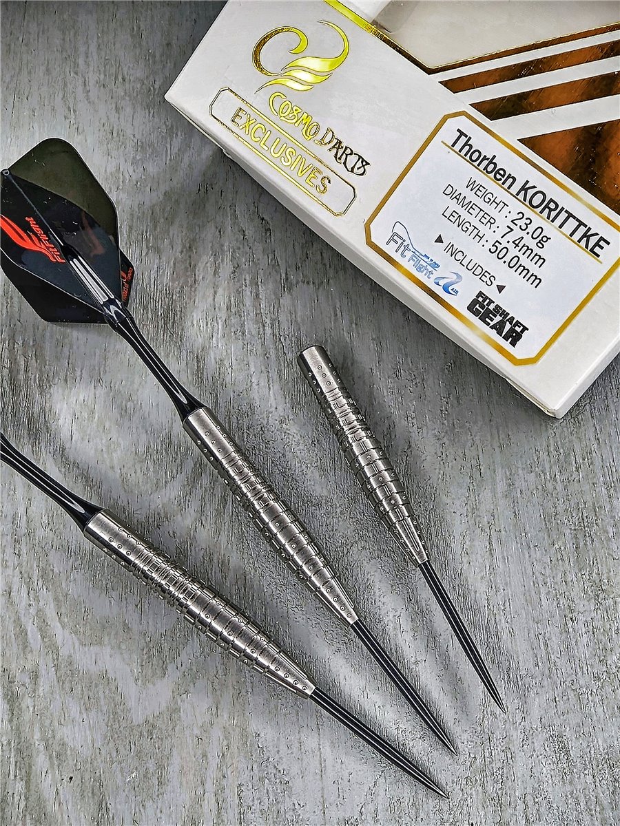 Cosmo P9 Thorben Korittke "TK" 90% Steeldarts 23 Gramm Steeldarts Cosmo P9 Thorben Korittke "TK" 90% Steeldarts 23 Gramm Steeldarts