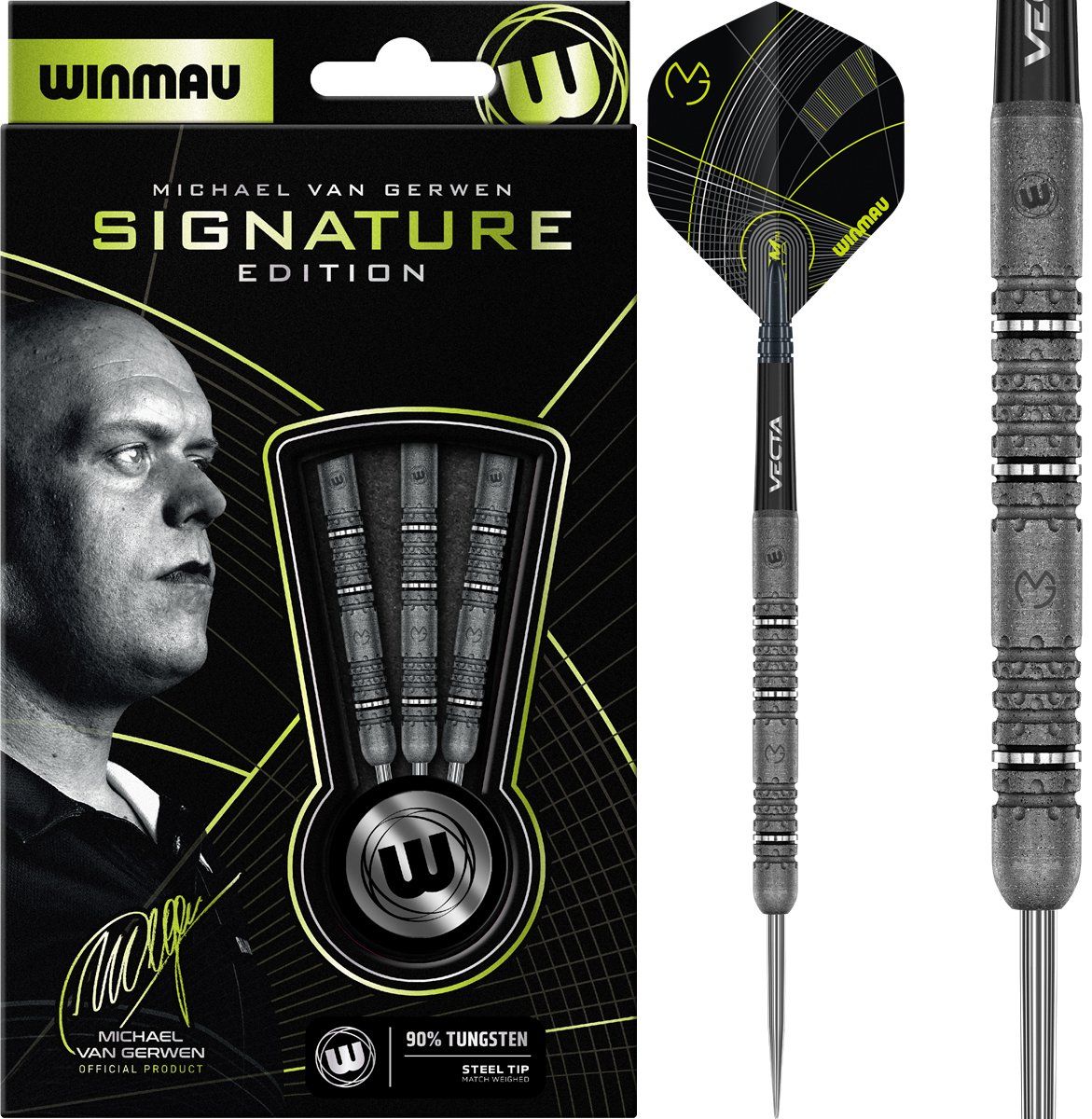 Winmau Michael van Gerwen MVG Signature Edition 90% Steeldarts 22/23/24 Gram Steeldarts