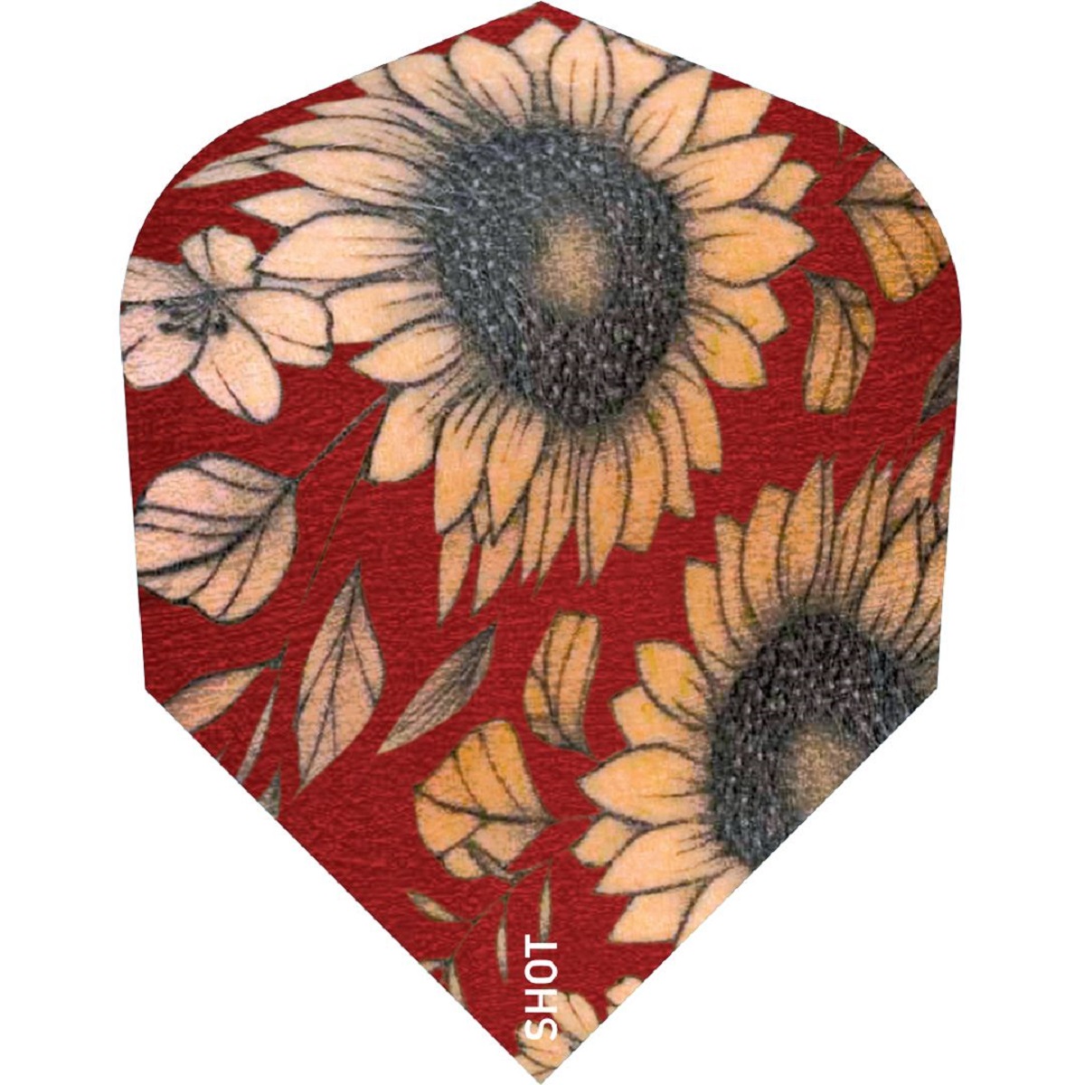Shot! Sunflower Barbora Hospodársk Dart Flights Shape No.6 Flights