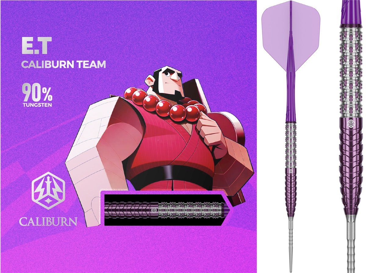 Caliburn Player Darts Awakening E.T 90% Steeldarts 22/24 Gramm Steeldarts