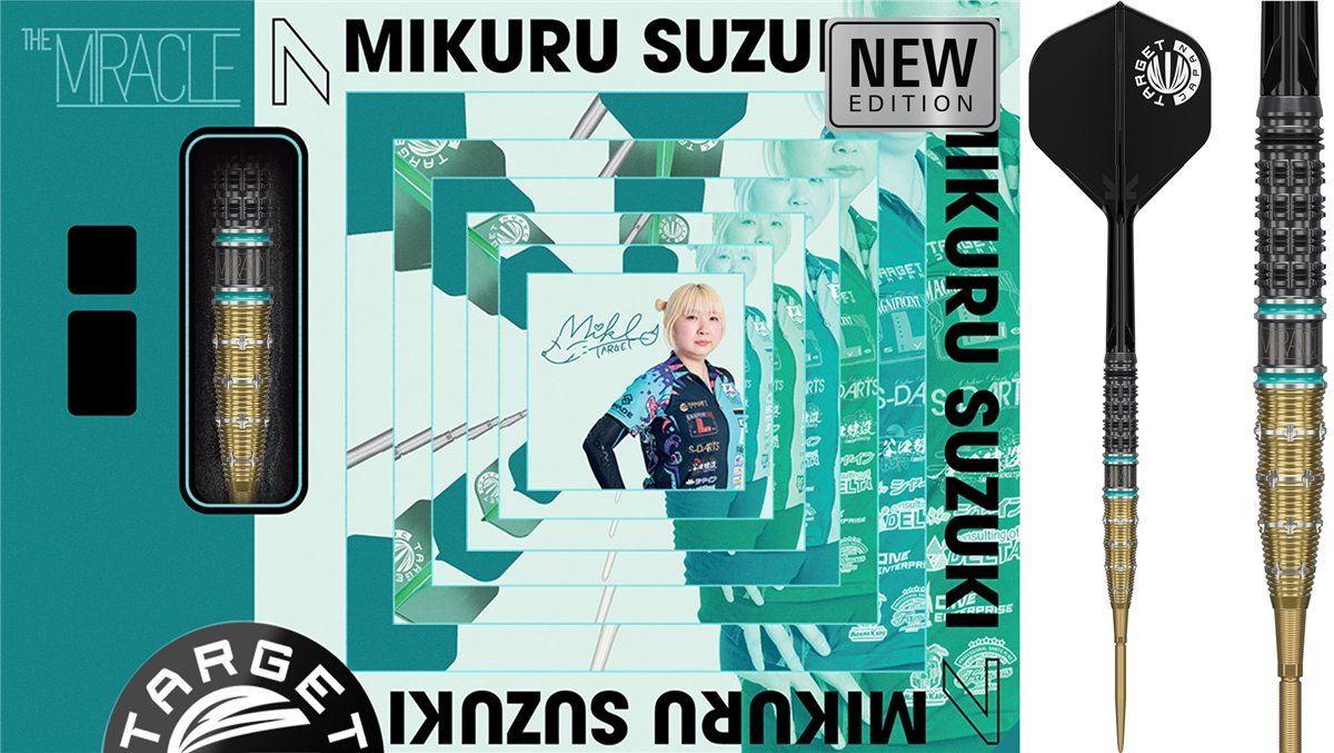 Target The Miracle Mikuru Suzuki Gen 7.5 Swiss Point 95% Steeldarts 22/24 Gram Steeldarts