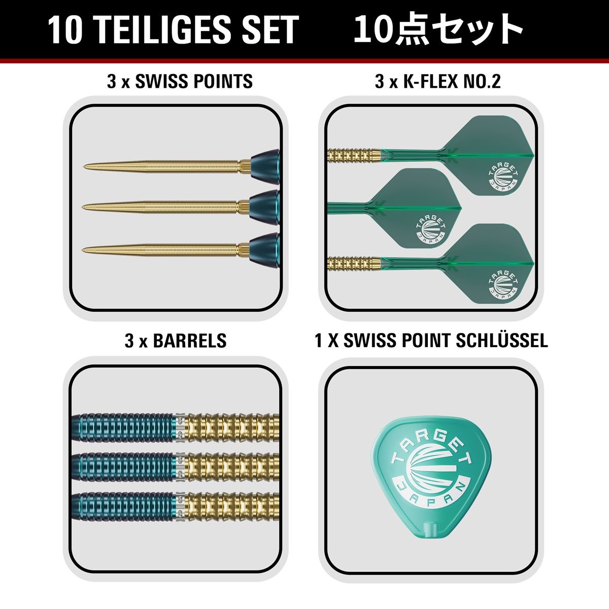Target Zenith G2.5 Tung Suk Swiss Point 90% Steeldarts 23/24 Gramm Steeldarts
