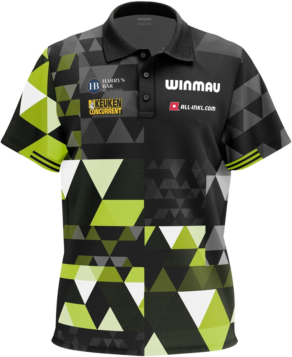 Winmau Dart Shirt Michael van Gerwen Fan Edition Polo 2025 Shirts