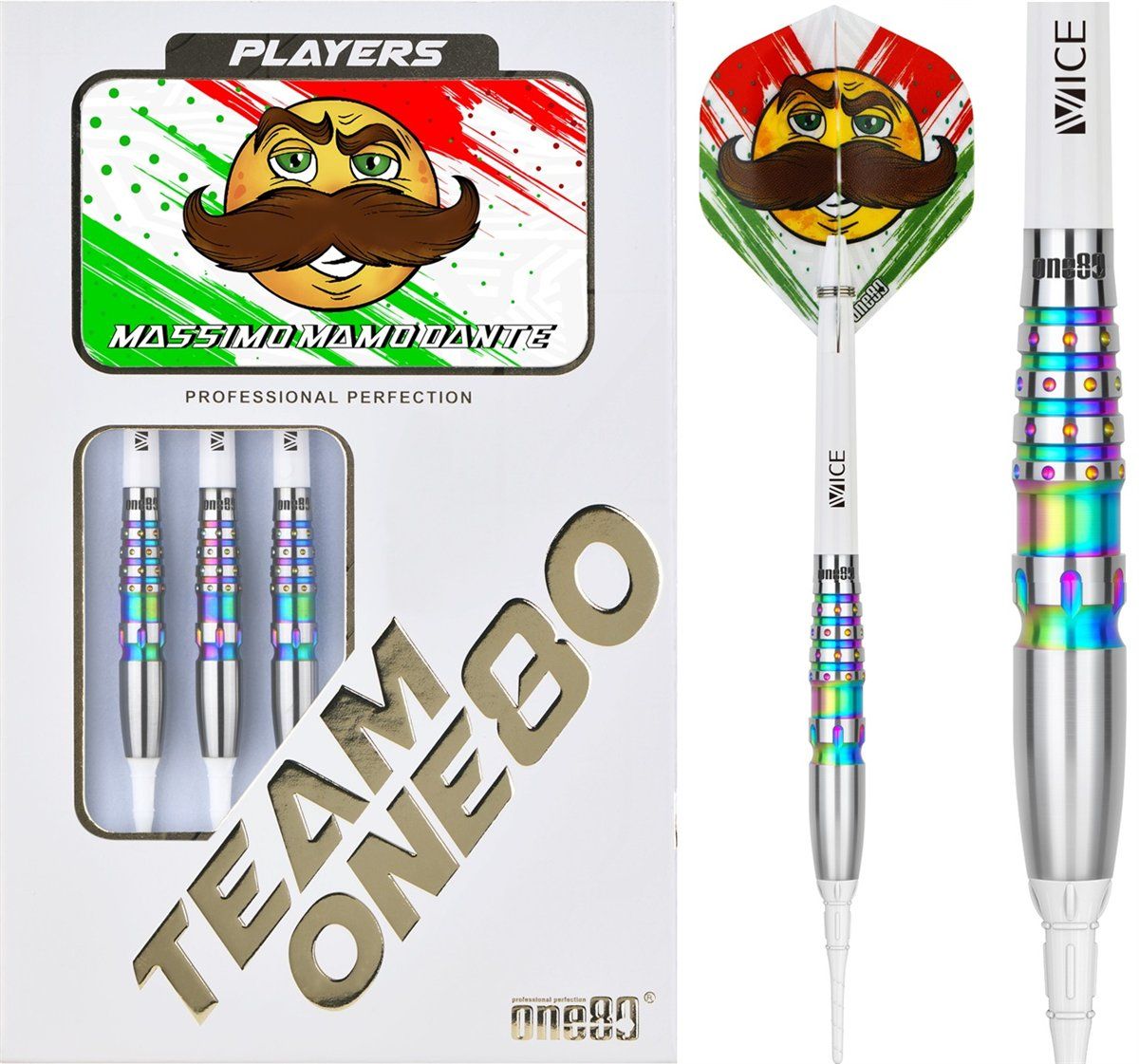 ONE80 Mamo Massimo V2 90% Softdarts 19 Gramm Softdarts