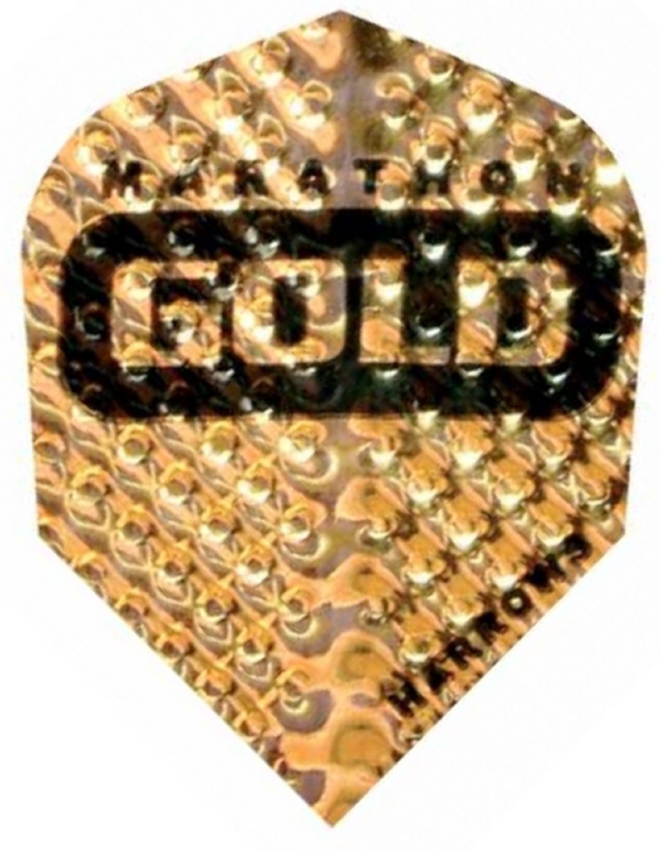 Harrows Marathon Gold 100 Micron Dimplex Standard Gold Flights HAGold